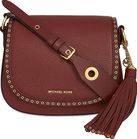 michael kors brown saddle bag